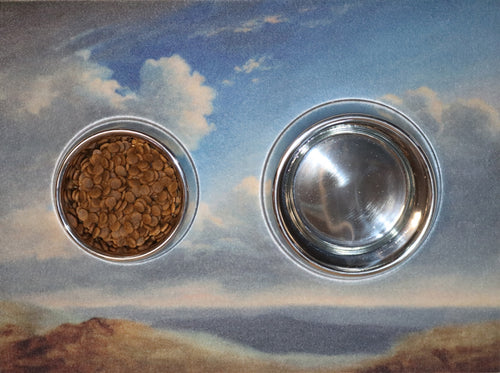 Master's Series Immovable Pet Bowl - Valenciennes Clouds over Roman Campagna