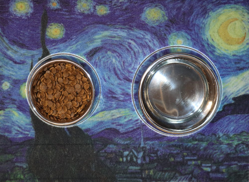 Master's Series Immovable Pet Bowl - vanGogh's Starry Night